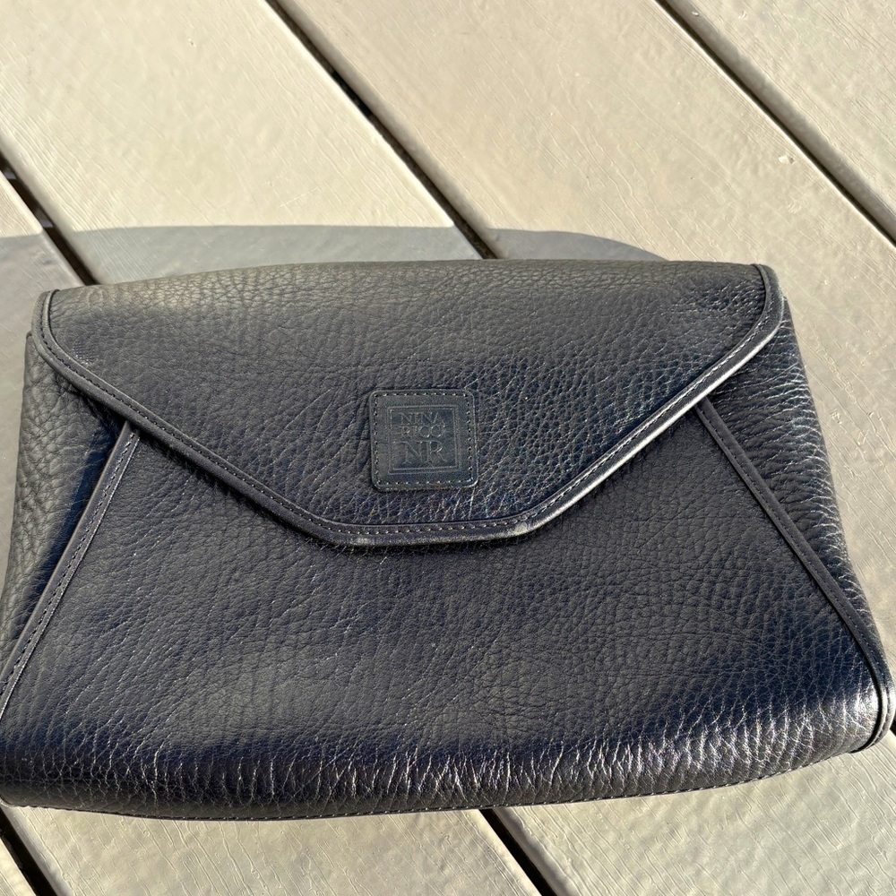 Nina Ricci Black envelope style clutch bag/wallet